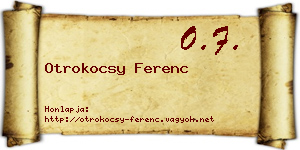 Otrokocsy Ferenc névjegykártya